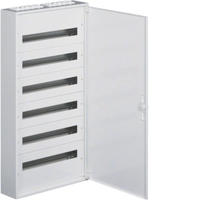   HAGER FW624WT Univers mezős elo.,falon kív.,maszkolt, IP30, 144M, N+PE, I.év.o. 1091x571x150mm