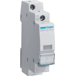   Hager Jelzőlámpa, színtelen LED-del, 230V AC, moduláris, 1M SVN125