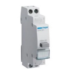 HAGER SVN351 Nyomógomb, 1Z+1NY, 16A, moduláris, 1M