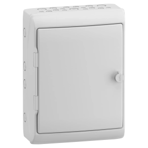 Schneider Electric Mureva Enclosure - 13195 - (Kaedra) Univerzális kiselosztó teli, ajtó, szerelőlemez