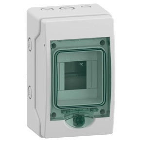 Schneider Electric Mureva Enclosure - 13441 - (Kaedra) Mini elosztó, átlátszó ajtó, 1x4 modul