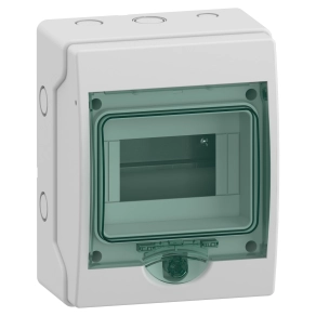 Schneider Electric Mureva Enclosure - 13442 - (Kaedra) Mini elosztó, átlátszó ajtó, 1x6 modul