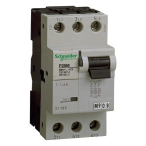   Schneider Electric P25M - 21104 - motorvédő kapcsoló, 3P, 1A