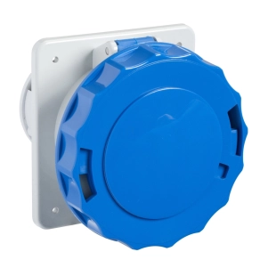   Schneider Electric Kaedra Box - 81679 - Mureva PK (Pratika) Falra szerelhető egyenes aljzat, 3P+F, 9h, 63A, 250V, IP67, csavaros