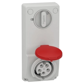   Schneider Electric Kaedra Box - 82036 - Mureva PK (Unika) Panelre szerelhető, reteszelhető aljzat, 3P+N+F, 6h, 16A, 415V, IP44, védelem nélkül
