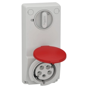   Schneider Electric Kaedra Box - 82047 - Mureva PK (Unika) Panelre szerelhető, reteszelhető aljzat, 3P+N+F, 6h, 32A, 415V, IP44, védelem nélkül
