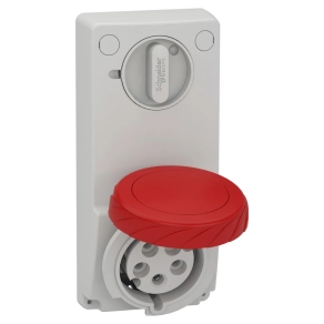   Schneider Electric Kaedra Box - 82097 - Mureva PK (Unika) Panelre szerelhető, reteszelhető aljzat, 3P+N+F, 6h, 32A, 415V, IP65, védelem nélkül