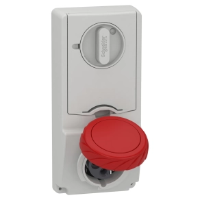   Schneider Electric Kaedra Box - 82185 - Mureva PK (Unika) Panelre szerelhető, reteszelhető aljzat, 3P+F, 6h, 16A, 415V, IP65, olvadóbiztosítós