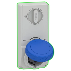   Schneider Electric Kaedra Box - 82192 - Mureva PK (Unika) Panelre szerelhető, reteszelhető aljzat, 2P+F, 6h, 32A, 250V, IP65, olvadóbiztosítós