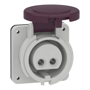   Schneider Electric Kaedra Box - 82901 - Mureva PK (Pratika) Panelre szerelhető egyenes aljzat, 2P, 16A, 25V, IP44, csavaros