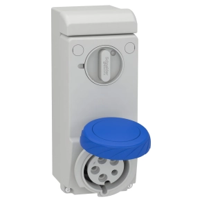   Schneider Electric Kaedra Box - 83092 - Mureva PK (Unika) Falra szerelhető, reteszelhető aljzat, 2P+F, 6h, 32A, 250V, IP65, védelem nélkül