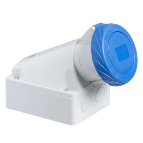   Schneider Electric Kaedra Box - 83156 - Mureva PK (Pratika) Falra szerelhető aljzat hátlappal, 3P+N+F, 9h, 16A, 250V, IP67, csavaros