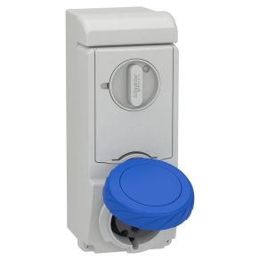   Schneider Electric Kaedra Box - 83192 - Mureva PK (Unika) Falra szerelhető, reteszelhető aljzat, 2P+F, 6h, 32A, 250V, IP65, olvadóbiztosítós