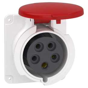   Schneider Electric Kaedra Box - PKY32G435 - Mureva PK (Pratika) Panelre szerelhető egyenes aljzat, 3P+N+F, 6h, 32A, 415V, IP44, gyorscsatlakozás