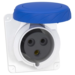   Schneider Electric PratiKa - PKF32F723 - Mureva PK (Pratika) Panelre szerelhető döntött aljzat, 2P+F, 6h, 32A, 250V, IP67, csavaros