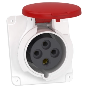   Schneider Electric PratiKa - PKF32F434 - Mureva PK (Pratika) Panelre szerelhető döntött aljzat, 3P+F, 6h, 32A, 415V, IP44, csavaros