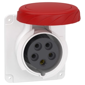   Schneider Electric PratiKa - PKF16G735 - Mureva PK (Pratika) Panelre szerelhető egyenes aljzat, 3P+N+F, 6h, 16A, 415V, IP67, csavaros