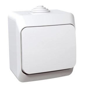   Schneider Electric Cedar Plus - WDE000511 - Egypólusú nyomó, IP44, fehér (101N) 