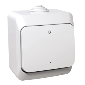   Schneider Electric Cedar Plus - WDE000520 - Kétpólusú kapcsoló, IP44, fehér (102) 