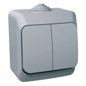   Schneider Electric Cedar Plus - WDE000650 - Csillárkapcsoló, IP44, szürke (105) 