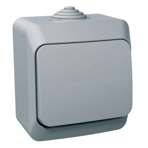   Schneider Electric Cedar Plus - WDE000660 - Váltókapcsoló, IP44, szürke (106) 