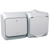Schneider Electric Cedar Plus - WDE000502 - 2P+F csatlakozóaljzat, kétpólusú kapcsolóval, IP44, fehér