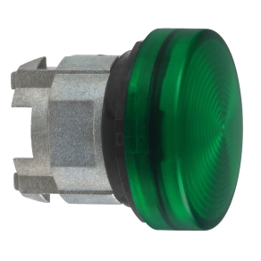   Schneider Electric Harmony XB4 - ZB4BV03S - zöld jelzőlámpa fej Ø22 with barázdált búra BA9-cel