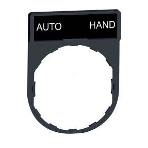   Schneider Electric Harmony XB4 - ZBY2364 - címketartó 30x40 mm, Ø22 készülékekhez, 8x27 mm felirati címkével, AUTO-HAND