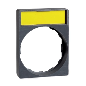 Schneider Electric Harmony XB4 - ZBY2H101 - címketartó 30x40 mm, kiemelkedő, Ø22 készülékekhez, 8x27 mm jelöletlen felirati címkével, fekete/piros