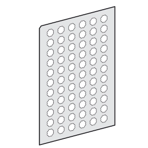   Schneider Electric Harmony XB4 - ZBY1101 - átlátszó öntapadós felirati címke, Ø22 címkézhető nyomógombhoz és jelzőlámpához, jelöletlen