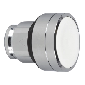   Schneider Electric Harmony XB4 - ZB4BP183 - fém nyomógomb fej, Ø22, visszatérő, védőmembrán, betehető címke, fehér