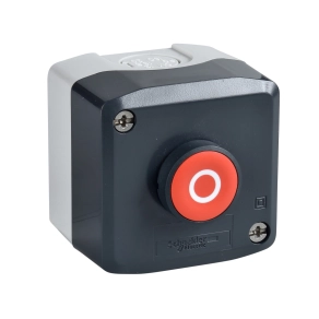   Schneider Electric Harmony XALD - XALD112E - tokozott nyomógomb, 1NC+1NO, 1 piros nyomógomb, "O" felirat