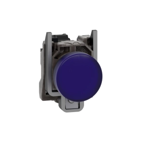   Schneider Electric Harmony XB4 - XB4BVM6 - komplett fém LED jelzőlámpa, Ø22, 230VAC, kék
