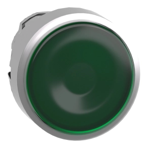   Schneider Electric Harmony XB4 - ZB4BH033 - fém világító nyomógomb fej, Ø22, nyomó-nyomó, zöld