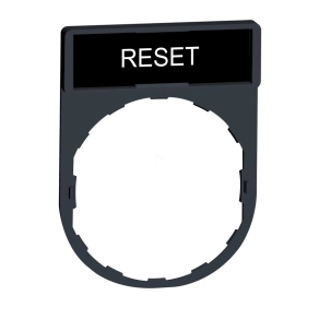   Schneider Electric Harmony XB4 - ZBY2322 - címketartó 30x40 mm, Ø22 készülékekhez, 8x27 mm felirati címkével, RESET