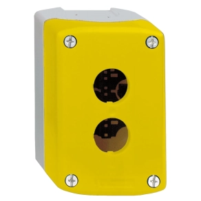   Schneider Electric Harmony XALK - XALK02 - tokozat vészleállítóhoz, sárga, üres, 2 kivágás