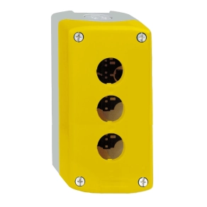   Schneider Electric Harmony XALK - XALK03 - tokozat vészleállítóhoz, sárga, üres, 3 kivágás