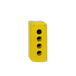   Schneider Electric Harmony XALK - XALK04 - tokozat vészleállítóhoz, sárga, üres, 4 kivágás