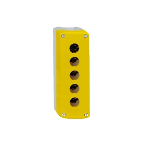   Schneider Electric Harmony XALK - XALK05 - tokozat vészleállítóhoz, sárga, üres, 5 kivágás