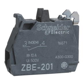 Schneider Electric Harmony XB4/XB5 - ZBE201 - érintkező blokk, 1NO azonnali kapcsolású, csavaros csatlakozó