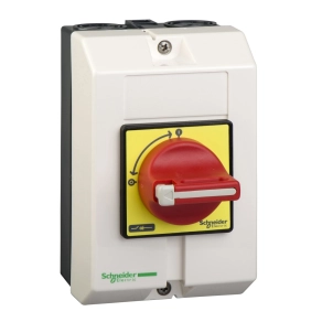 Schneider Electric TeSys Mini-Vario - VCF02GE - Komplett tokozott fő - és vészleállító kapcsoló 10A