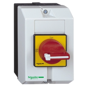 Schneider Electric TeSys Mini-Vario - VCF01GE - Komplett tokozott fő - és vészleállító kapcsoló 16A