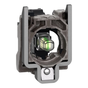   Schneider Electric Harmony XB4 - ZB4BV18B1 - fém jelzőlámpa LED blokk rögzítő aljzattal, villogó, 24VAC/DC, fehér