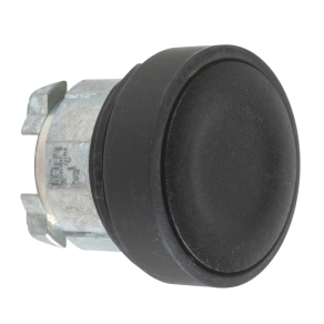  Schneider Electric Harmony XB4 - ZB4BA27 - fém nyomógomb fej, Ø22, visszatérő, fekete, fekete perem