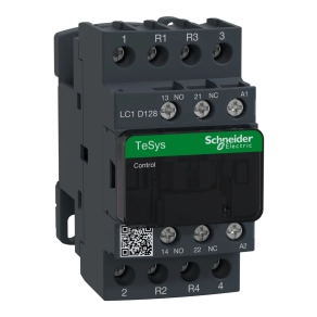   Schneider Electric TeSys D - LC1D128E7 - AC mágneskapcsoló, 25A (AC1) , csavaros csatlakozású, 2Z+2NY pólus