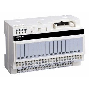 Schneider Electric Modicon ABE7 - ABE7P16T111 - elosztóblokk, 5 mm SSR/EMR relés, 16ki digitális csatorna, relé nélkül