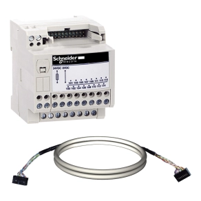   Schneider Electric Modicon ABE7 - ABE7H20E100 - elosztóblokk készlet, Economy, HE10, 16 digitális csatorna, 1 sorkapocs/csatorna + 2xHE10 1m kábel