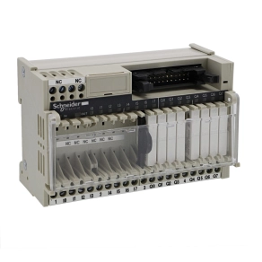   Schneider Electric Modicon ABE7 - ABE7R16M111 - elosztóblokk, 5 mm 1NO EMR relés, 16ki digitális csatorna, ABR7S11 relével