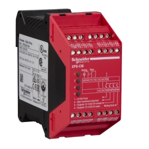   Schneider Electric XPS-CM - egysugaras fotoelektromos biztonsági érzékelő modul, 24V DC tápfeszültséggel, DIN sínre szerelhető kompakt kivitel, XPSCM1144P