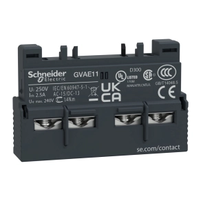   Schneider Electric TeSys - GVAE11 - Segédérintkező blokk, homloklapi, Z+NY